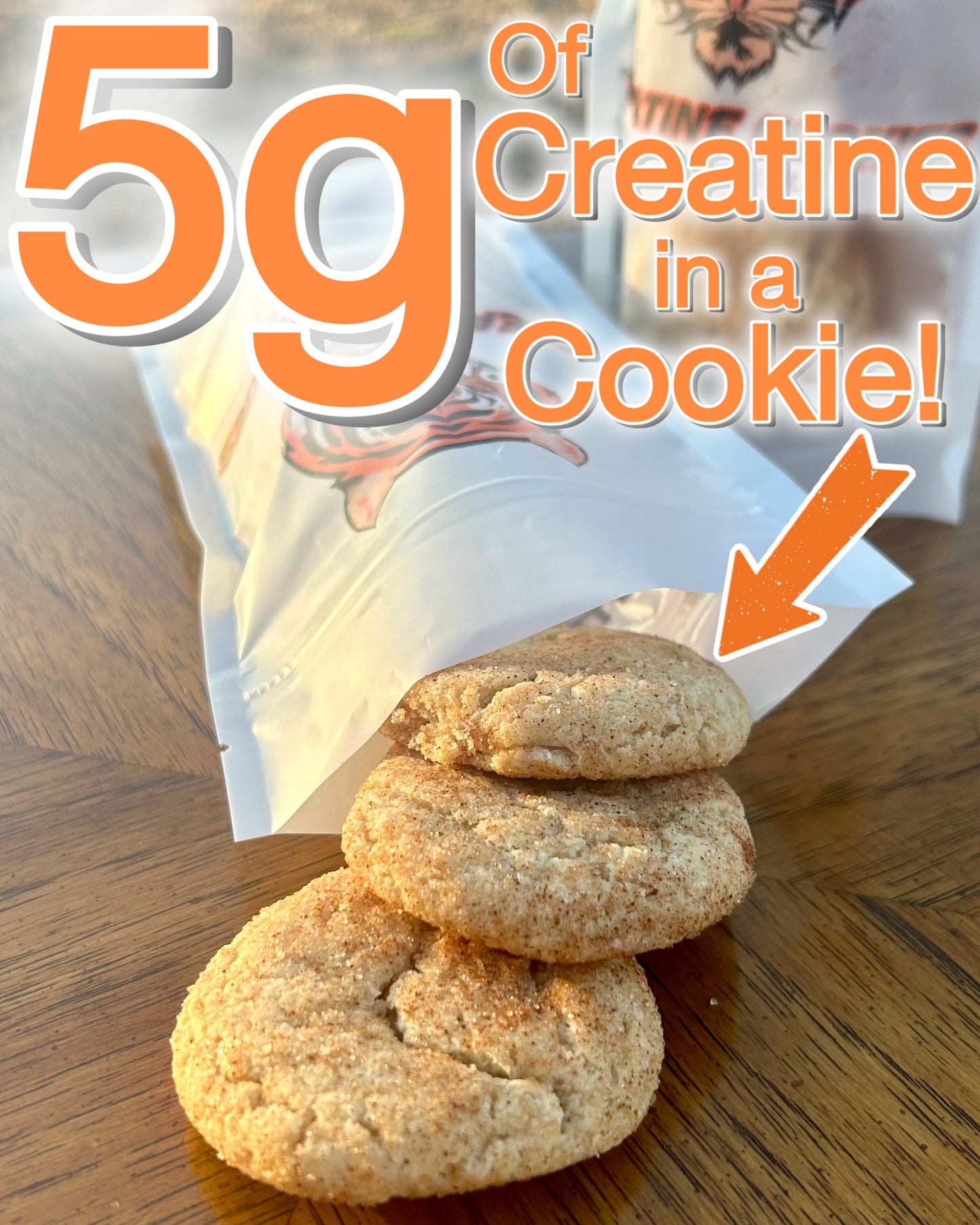 Snickerdoodle Creatine Cookies (Qty: 6)